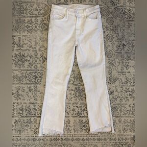 MOTHER Insider Crop Fray Fairest of Them All Denim Jeans